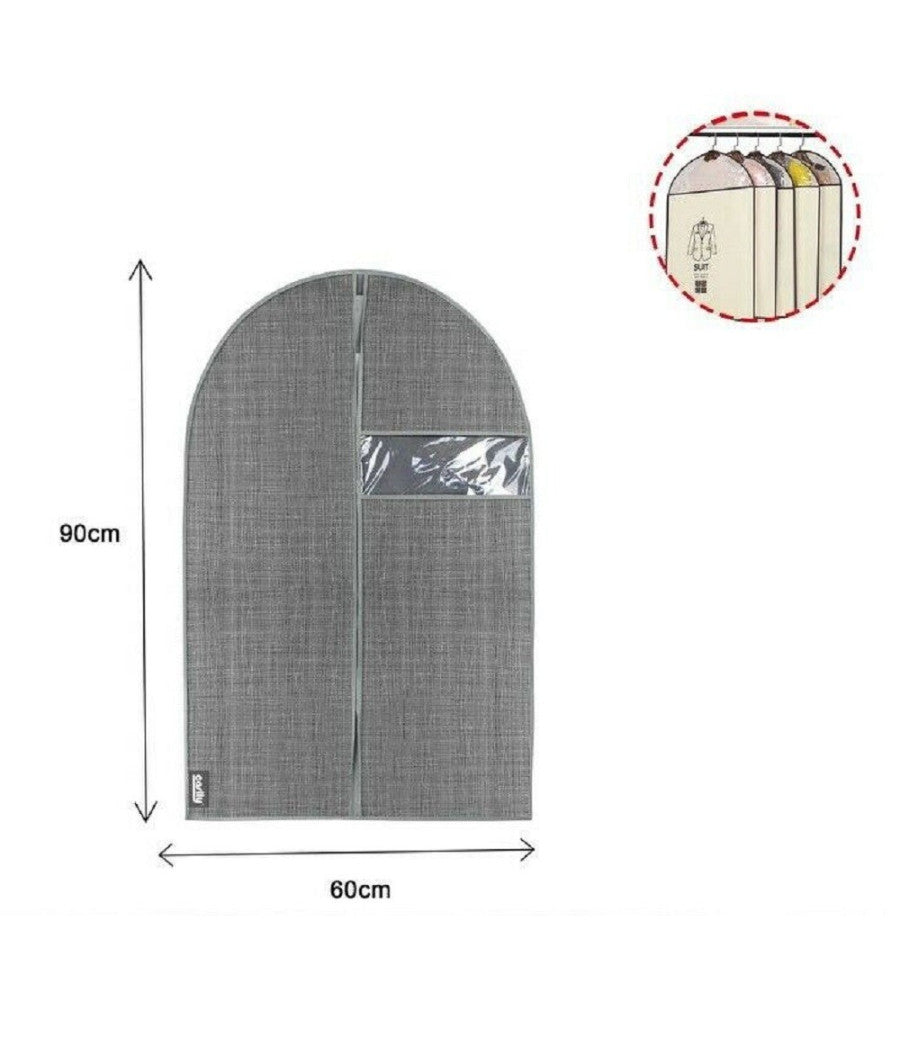 Custodia Tessuto Copriabito Porta Abito Vestito Giacca Viaggi 60 X 90 Cm 69706         