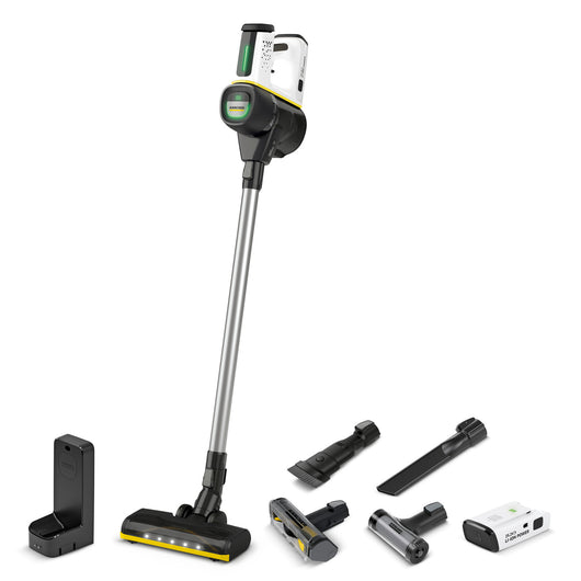 KARCHER Aspirapolvere VC 7 Signature Line - Livello di potenza sonora: < 78 dB(A) - Capacità vano raccolta: 800 ml - Tipo di batteria: Batteria agli ioni di litio 