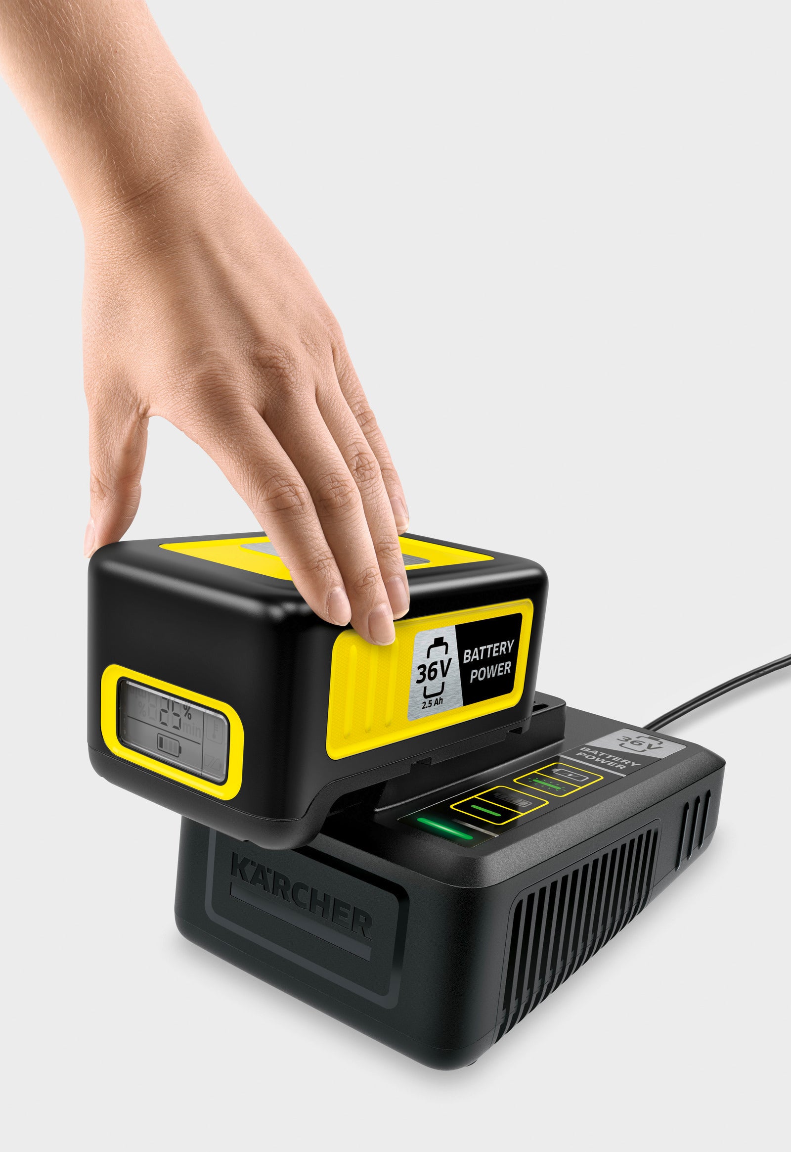 KARCHER - Starter Kit Battery 36/25: Batteria 36/25 + Caricabatterie rapido - compatibili con tutte le macchine con batteria 36V