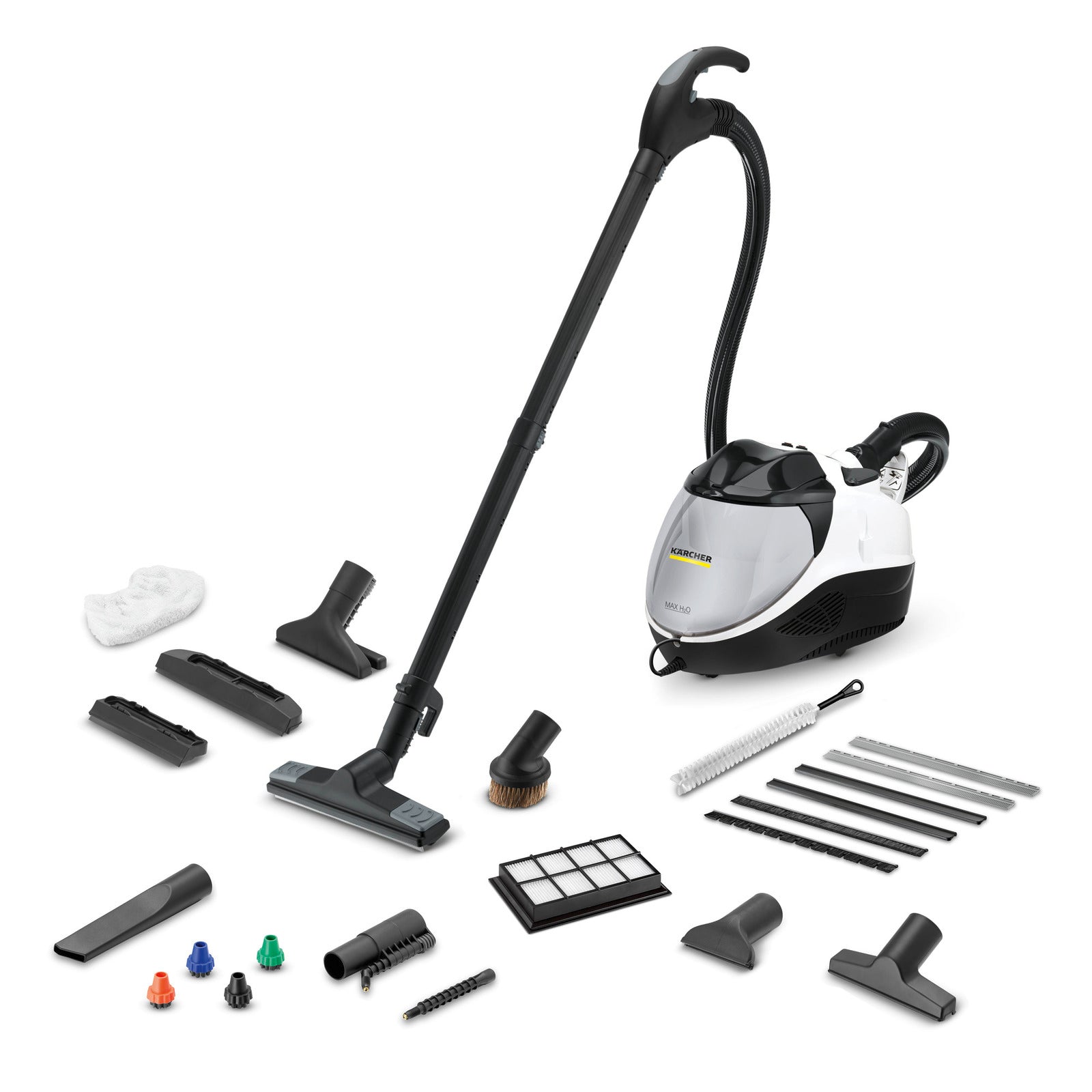 KARCHER Pulitore a vapore con aspirazione 3-in-1 SV 7 - Serbatoio di riempimento: 0.5 l - Pressione del vapore max.: max. 4 bar - Filtro dell'acqua: 1.2 l