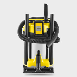 KARCHER Bidone aspiratutto solido liquidi a batteria WD 3-18 S V-17/20 - Potenza allacciata: 270 W - Capacità vano raccolta: 17 l - Materiale vano di raccolta: Acciaio inox 