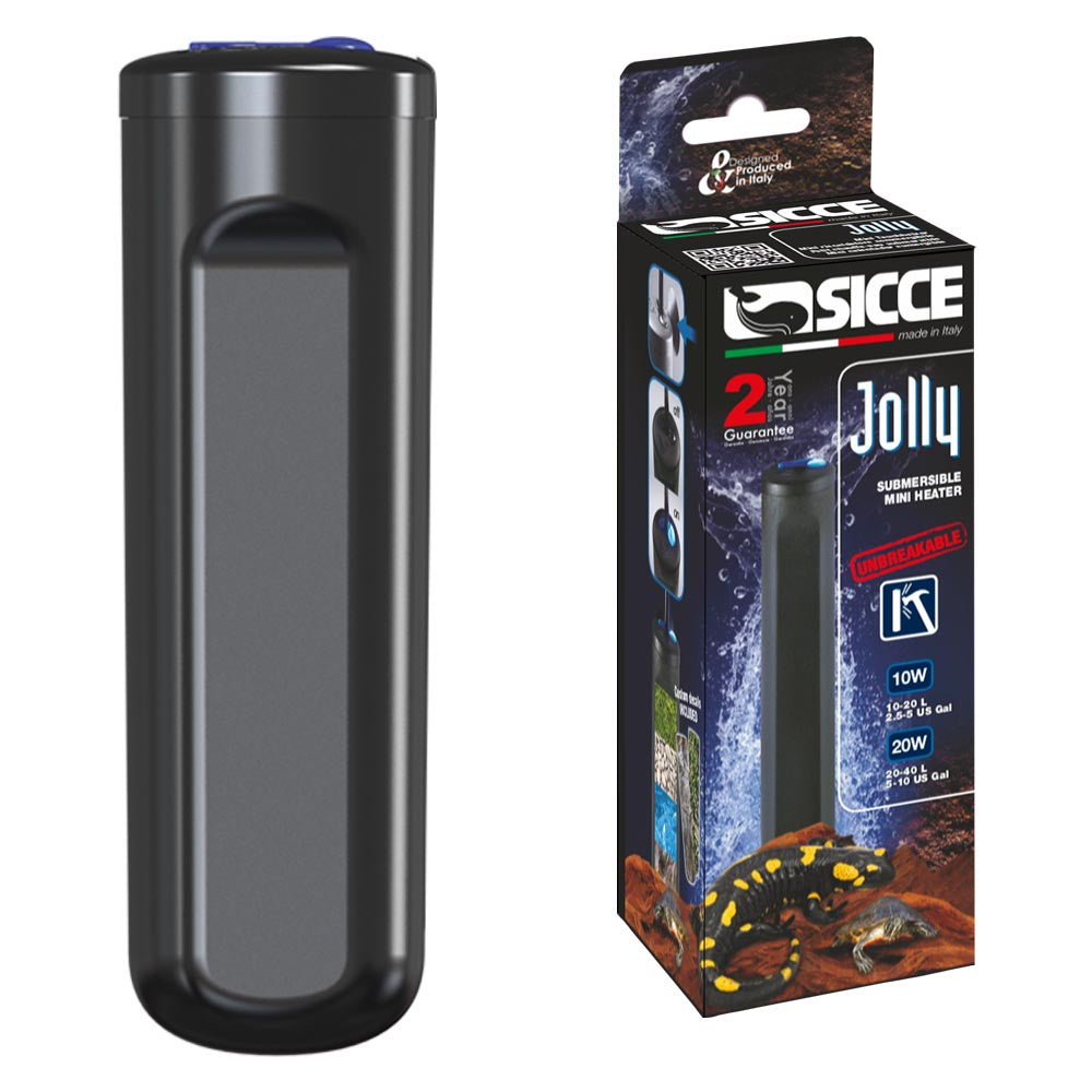 Sicce riscaldatore per acquario e tartarughiera jolly 10 watt