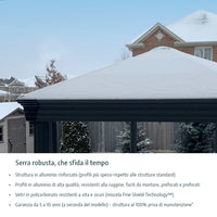 Gazebo in Alluminio Dallas  4.3X6.1 m