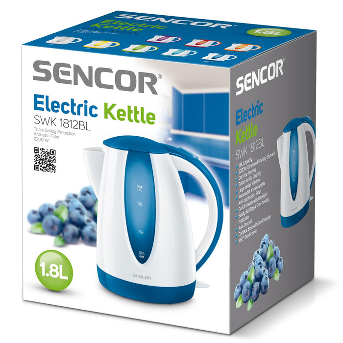 Bollitore elettrico blu  Sencor 1,8L 2000W SWK 1812BL