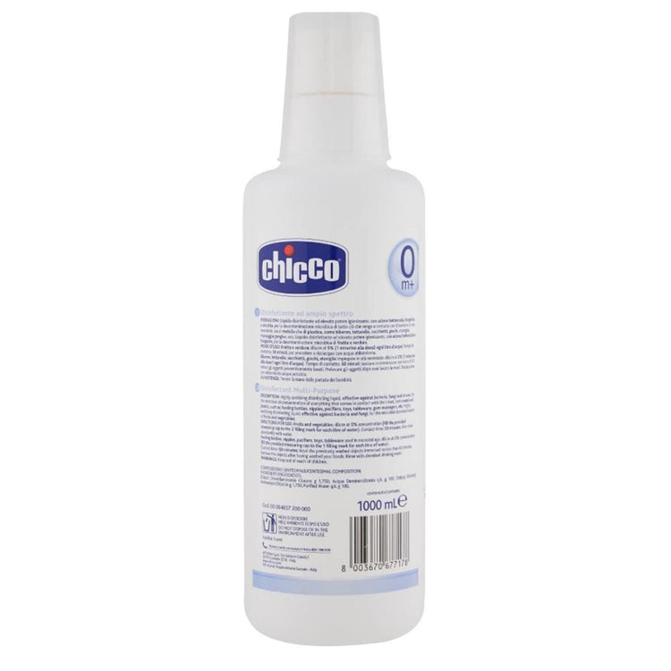 Chicco disinfettante igienizzante multiuso 4 flaconi da 1 litro ciascuno