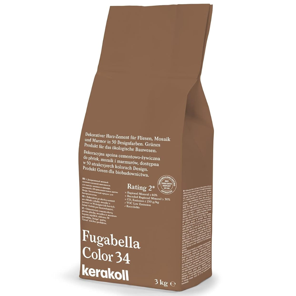 Stucco ibrido piastrelle fugabella impermeabile resistente confezione 3 kg *** colore n 34, confezione 1