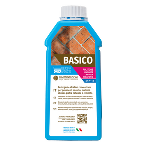 Detergente alcalino concentrato sgrassante per pavimenti da 1 lt basico