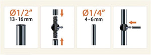 raccordo tre vie 1/2-1/4 pz. 2 micro 91073