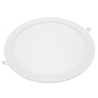 Pannello led incasso 285cm 24watt slim tondo soffitto alimentatore incluso temperatura 6000k