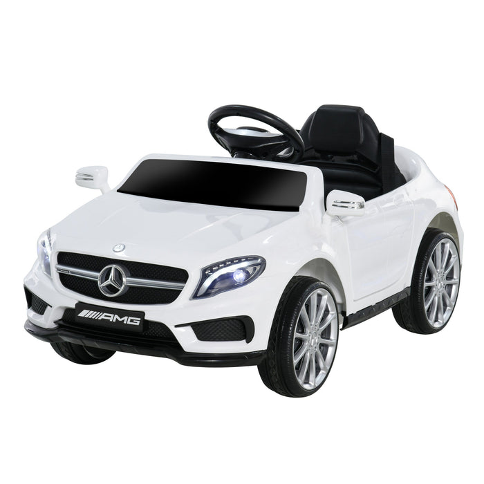 Macchina Elettrica per Bambini 6V con Licenza Mercedes GLA 45 Bianco