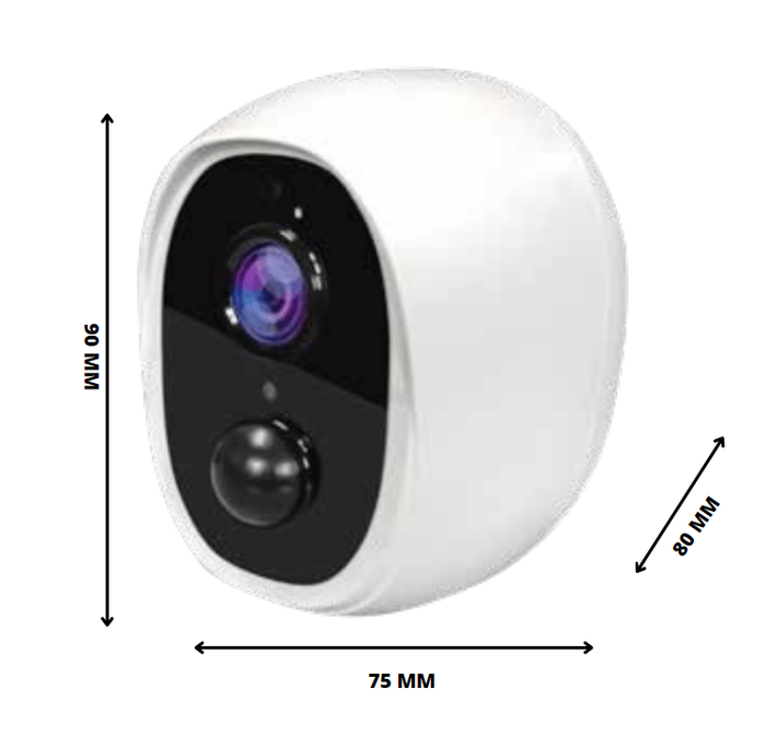 Telecamera 1080p wi-fi batteria da esterno proxe