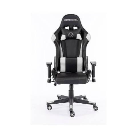 Momo sedia gaming md-gc005a-kw in ecopelle colore nero / bianco