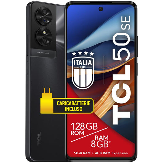 Tcl 50 se 17,2 cm (6.78") doppia sim android 14 4g usb tipo-c 4 gb 128 gb 5010 mah grigio - TCT611B-2BLCA112