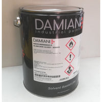 Damiani 5kg smalto base poliuretanica semi lucido tutti i ral 1000, colore  ral 1007 - giallo narciso