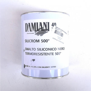 Damiani silicrom 1kg smalto siliconico per alta temperatura - max 500°c, colore  alluminio