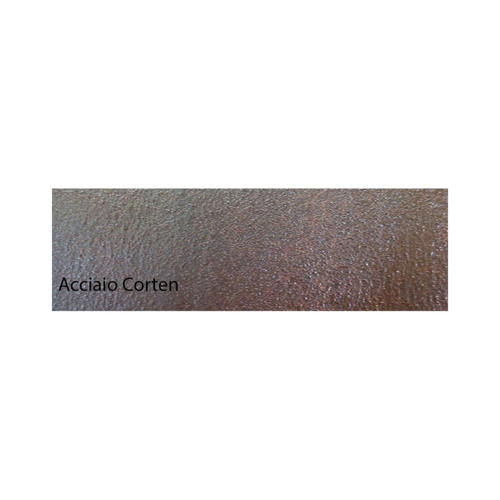 Damiani unimiox 1kg smalto ferro micaceo grana fine, colore  acciaio corten