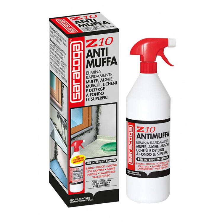 ANTIMUFFA MUFFICIDA SPRAY Z10 CONTRO MUFFE ALGHE MUSCHI LICHENI 1000ml SARATOGA 07129001