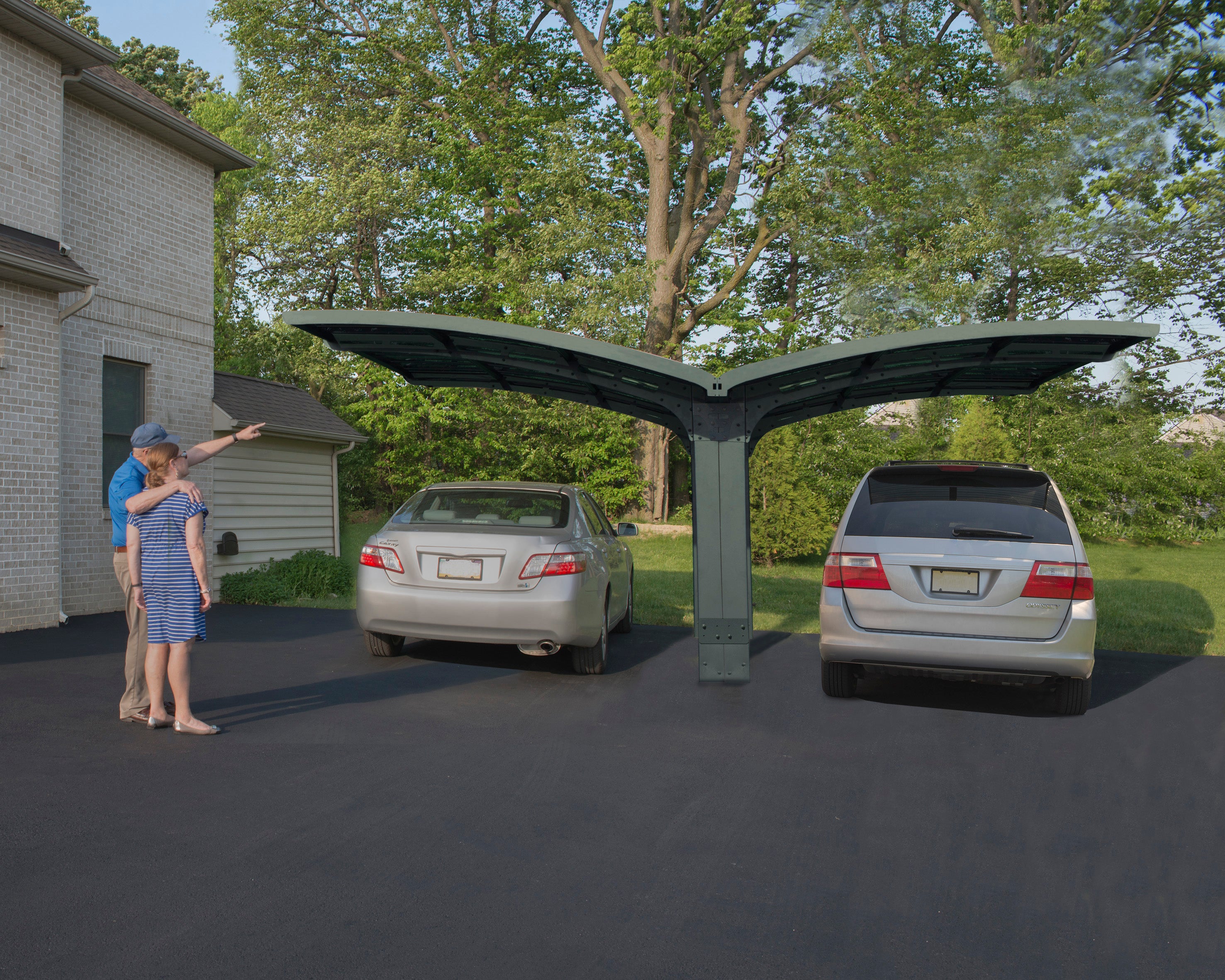 Carport Doppio in Alluminio Arizona Breeze 6 X 5   m