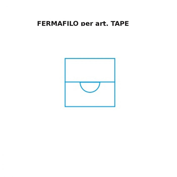 Decentramento fratelli braga tape 2133 n metallo, finitura metallo bianco