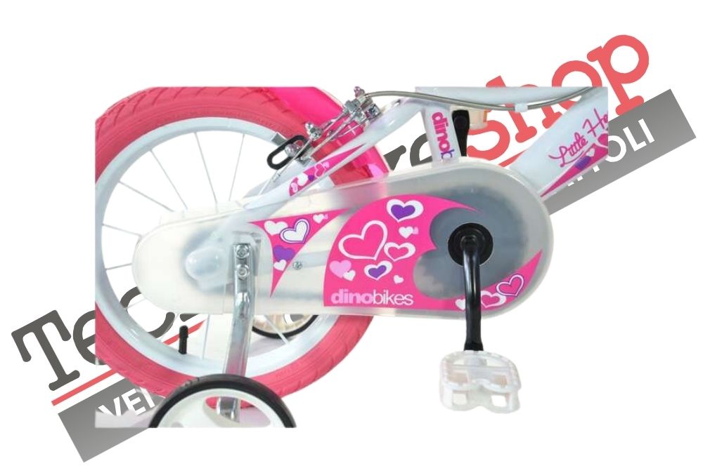 Bicicletta Bambina Little Heart Dino Bikes 14 pollici