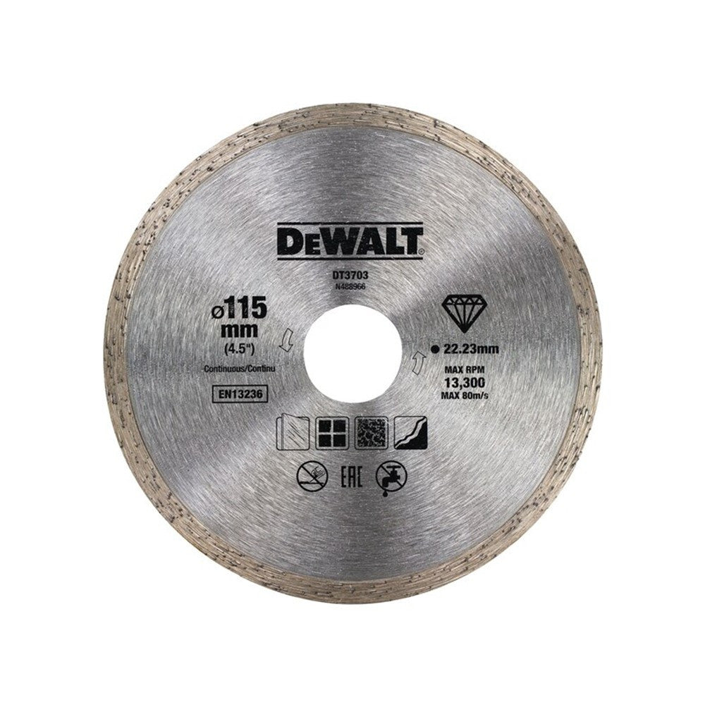 Dewalt 115mm disco diamantato per ceramica