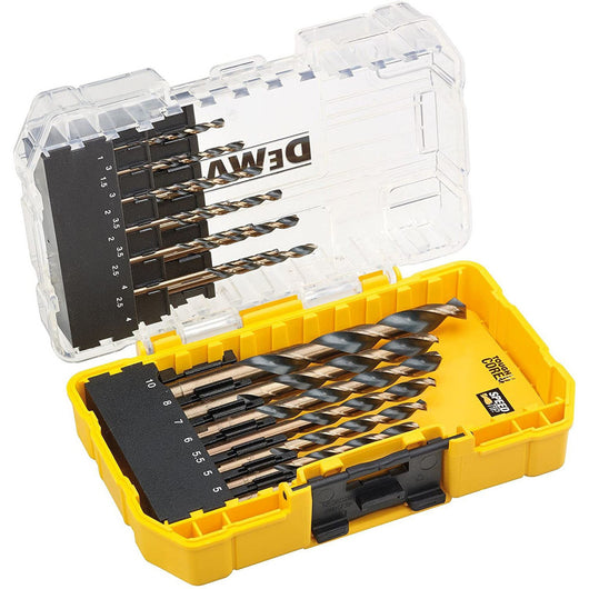 Dewalt black & gold set di 14 punte hss per metallo