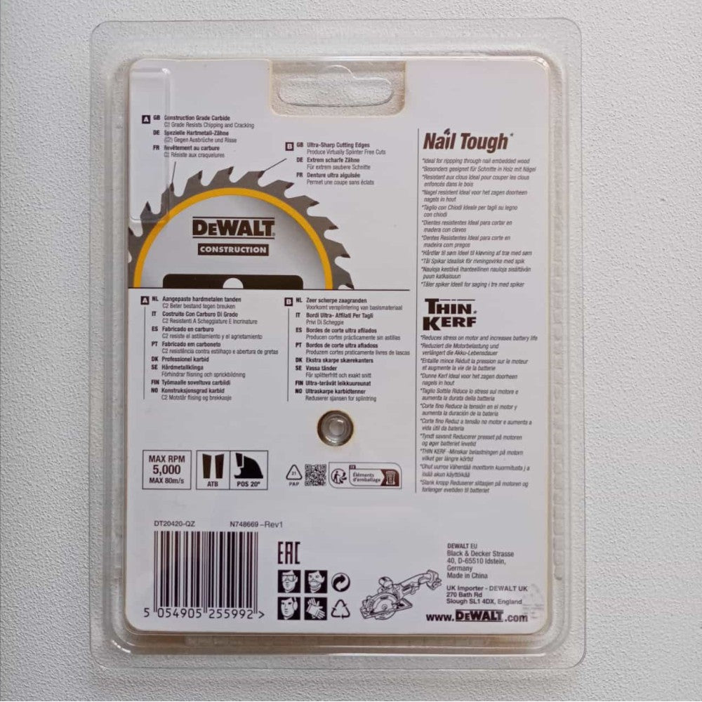 Dewalt disco per legno da 115 x 9,5mm per troncatrice portatile