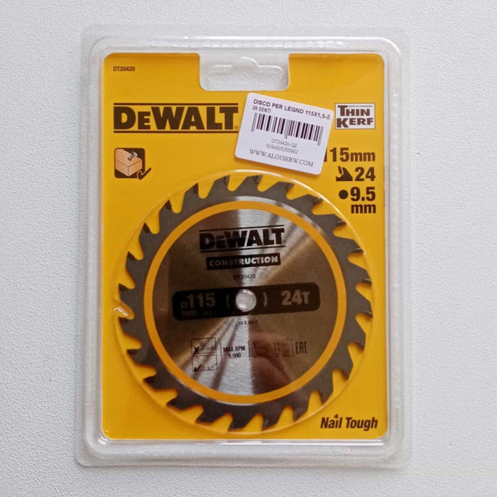 Dewalt disco per legno da 115 x 9,5mm per troncatrice portatile