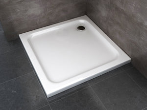 Piatto Doccia Ribassato Quadrato In Abs H 5cm Con Piletta Inclusa 90x90 