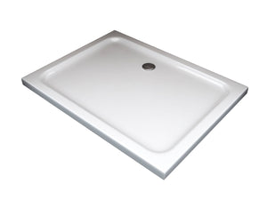 Piatto Doccia Rettangolare Ribassato In Abs H 5cm Con Piletta Inclusa 70x90