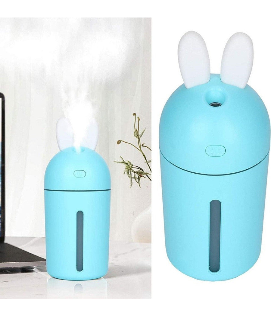 Diffusore Aromi Umidificatore 35ml/h Usb Luce Notturna Auto Casa Bunny Ny-3010         