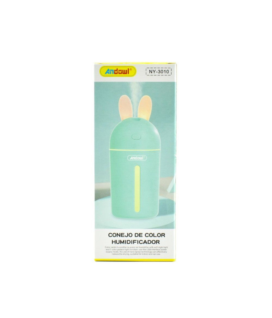 Diffusore Aromi Umidificatore 35ml/h Usb Luce Notturna Auto Casa Bunny Ny-3010         