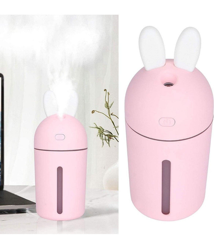 Diffusore Aromi Umidificatore 35ml/h Usb Luce Notturna Auto Casa Bunny Ny-3010         