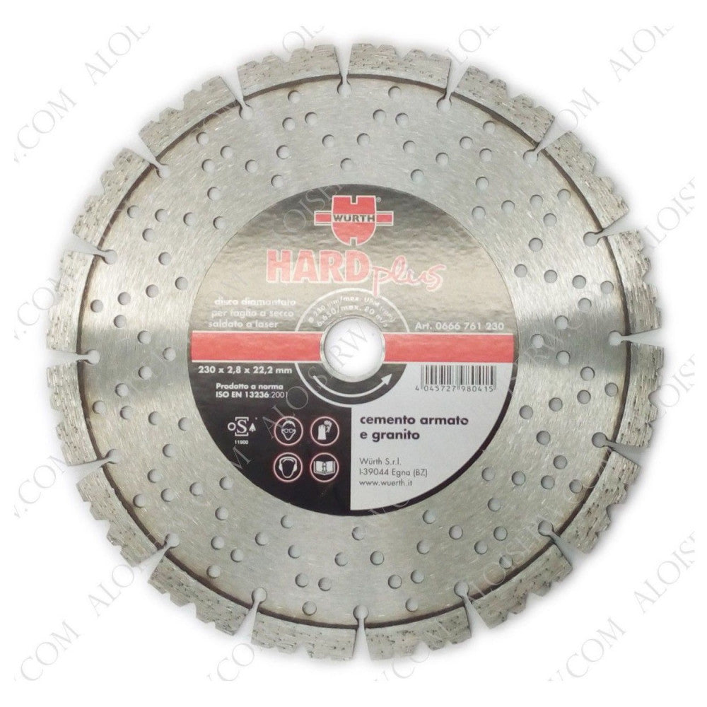 Disco diamantato hard plus 230x2,8x22,23mm