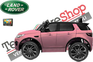 Auto elettrica macchina per bambini LAND Rover DISconVperY 12V 2 Posti in Pelle colore Rosa