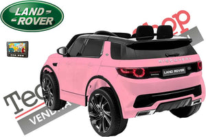 Auto elettrica macchina per bambini LAND Rover DISconVperY 12V 2 Posti in Pelle colore Rosa