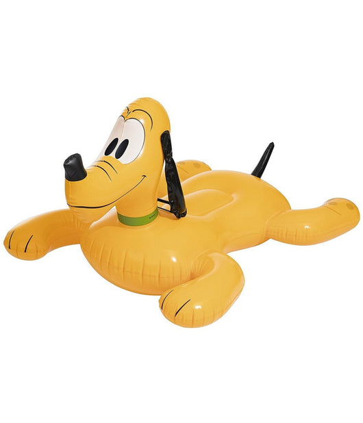 Disney Pluto Cavalcabile Gioco Gonfiabile Bambini 117 X 107 Cm Mare Piscina         