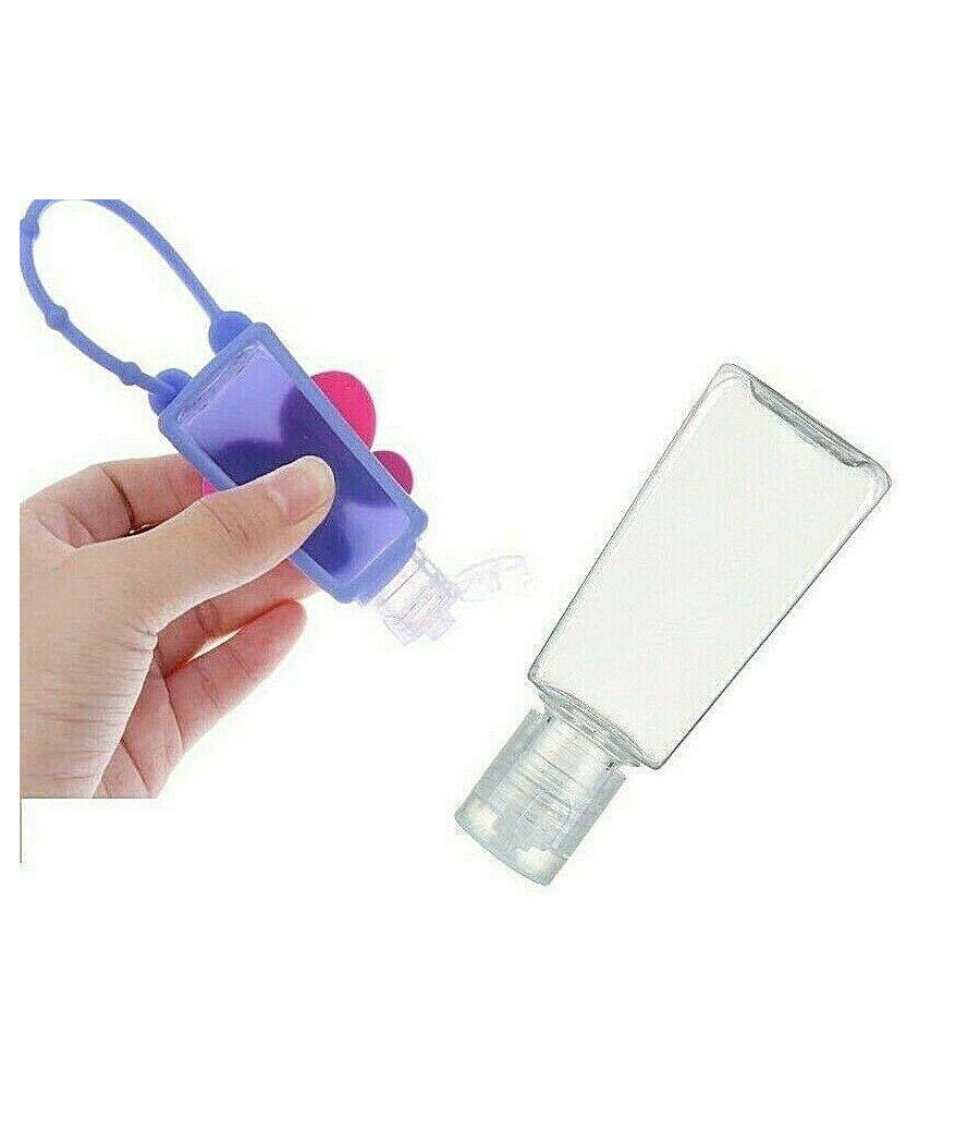 Dispenser 30ml Porta Gel Igienizzante Per Mani Zaino Borsa Valigia Scuola Aereo         