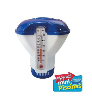 Dispenser Dosatore Cloro Con Termometro Pastiglie Mini Piscina Regolabile 42404         