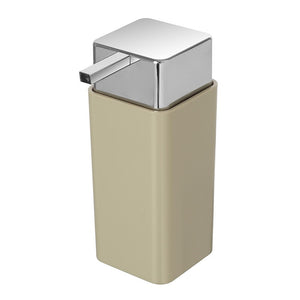 Dispenser Sapone Liquido In Plastica Beige Da Appoggio