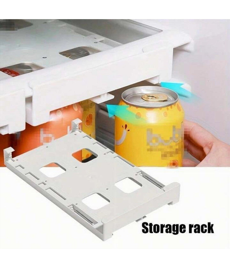 Dispenser Porta Bibite Lattine Da Appendere Organizer Sospeso Per Frigorifero         