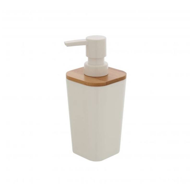 Dispenser sapone bianco bamboo cod 83336