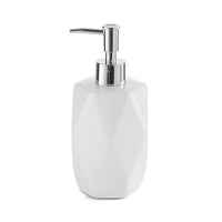 Dispenser sapone liquido bianco Gedy serie Dalia in ceramica