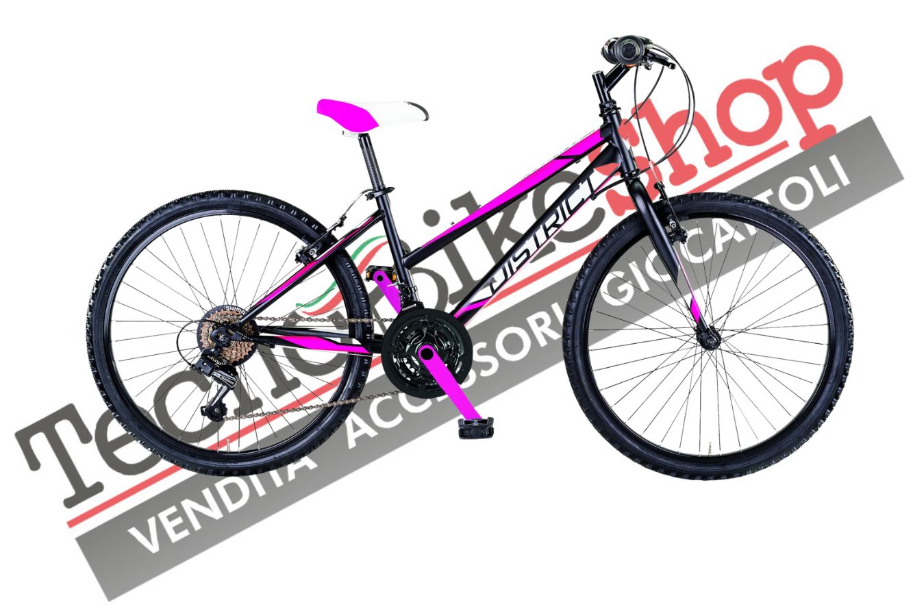 Bici Donna MTB MBM District 26 pollici con Cambio 18 Velocità colore Nero