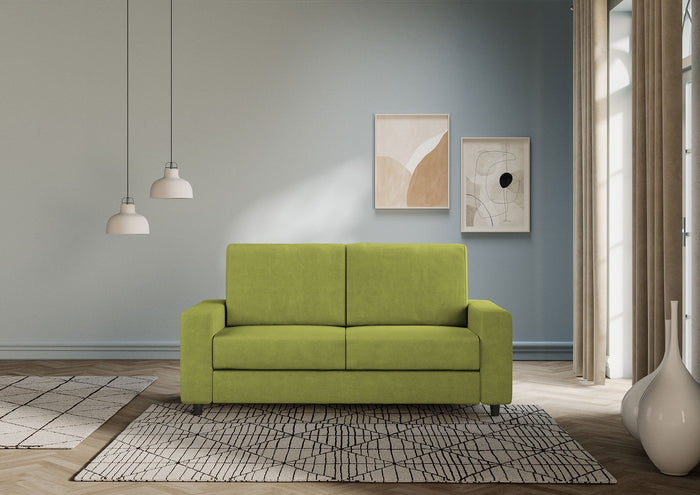 Divano 2 Posti 148x85x85 cm Sakar in Tessuto Verde