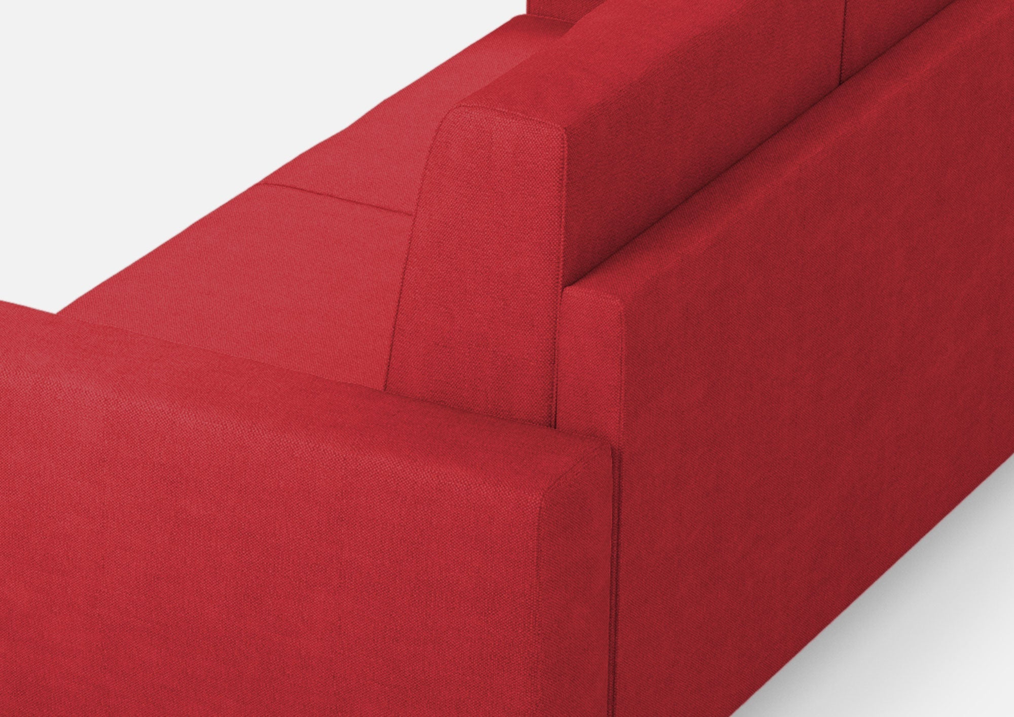 Divano 2 Posti 168x85x85 cm Sakar in Tessuto Rosso