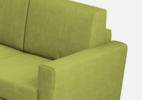 Divano 2 Posti 152x85x85 cm Yasel in Tessuto Verde