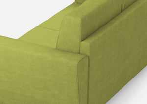 Divano 2 Posti 152x85x85 cm Yasel in Tessuto Verde