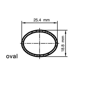 Maniglia inox mm 300 da 25 con prigionieri diam. 8mm