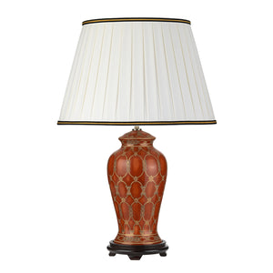 Lampada Da Scrivania Contemporanea Datai Porcellana Terracotta 1 Luce E27